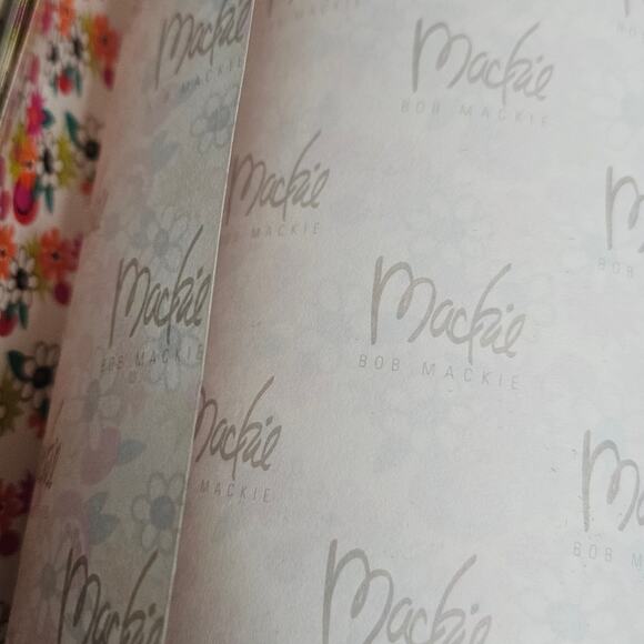 VTG Bob Mackie Bright MCM Floral Gift Wrap Paper - 25 Sheets, 20x26 - Picture 11 of 12